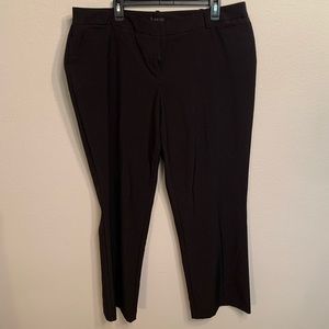 Curvy fit black dress pants